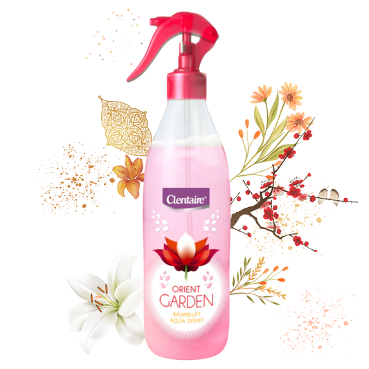 CLENTAIRE Lufterfrischer & Textilerfrischer Orient Garden 12 x 425ml