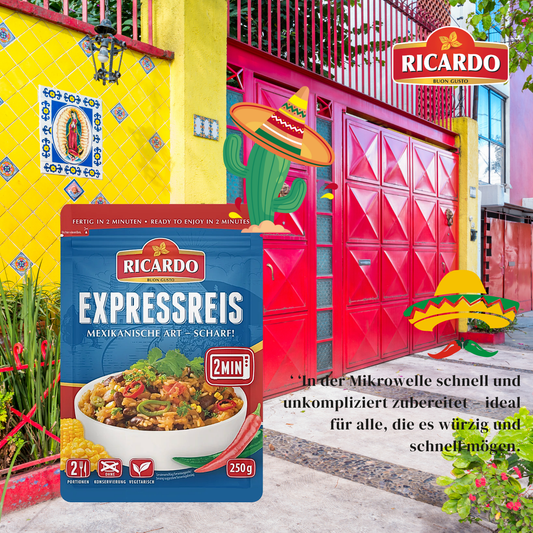 RICARDO Express Reis Mexikanisch Scharf 8 x 250g