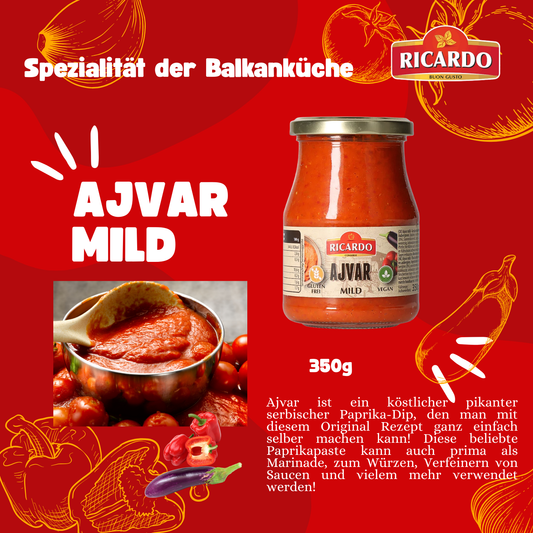 RICARDO Ajvar Mild 10 x 350g