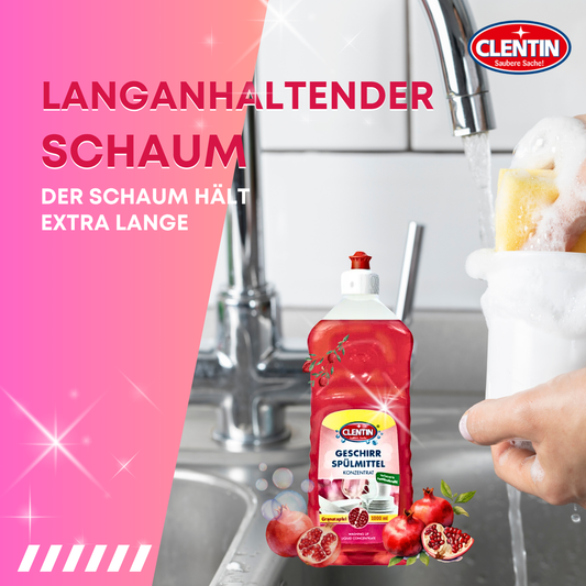 CLENTIN Spülmittel Granatapfel 12 x 1000ml