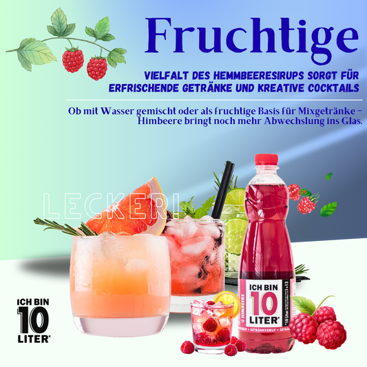 ICH BIN 10 LITER Himbeere Sirup 1 x 0,7l