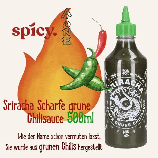 A ONE - Sriracha Scharfe grüne Chilisauce 12 x 500ml