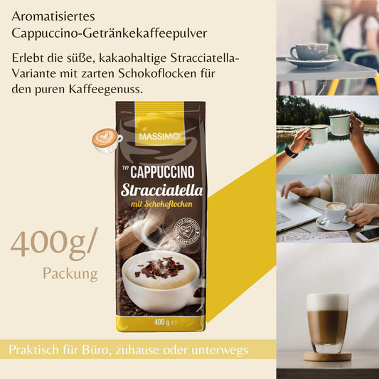 MASSIMO Cappuccino Stracciatella mit Schokoflocken 10 x 400g