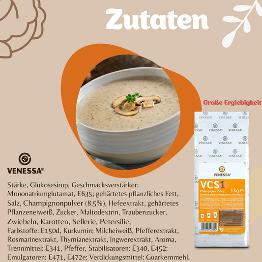 VENESSA Champignon Soup VCS1 (10 x 1kg)