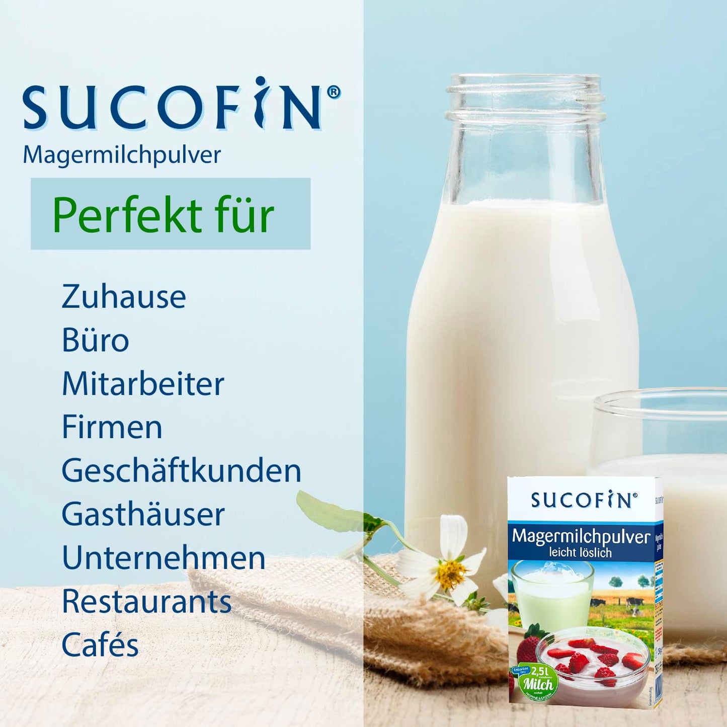 SUCOFIN Magermilchpulver 9 x 250g