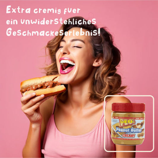 PEO's Peanut Butter 6 x 350g Erdnussbutter Creamy
