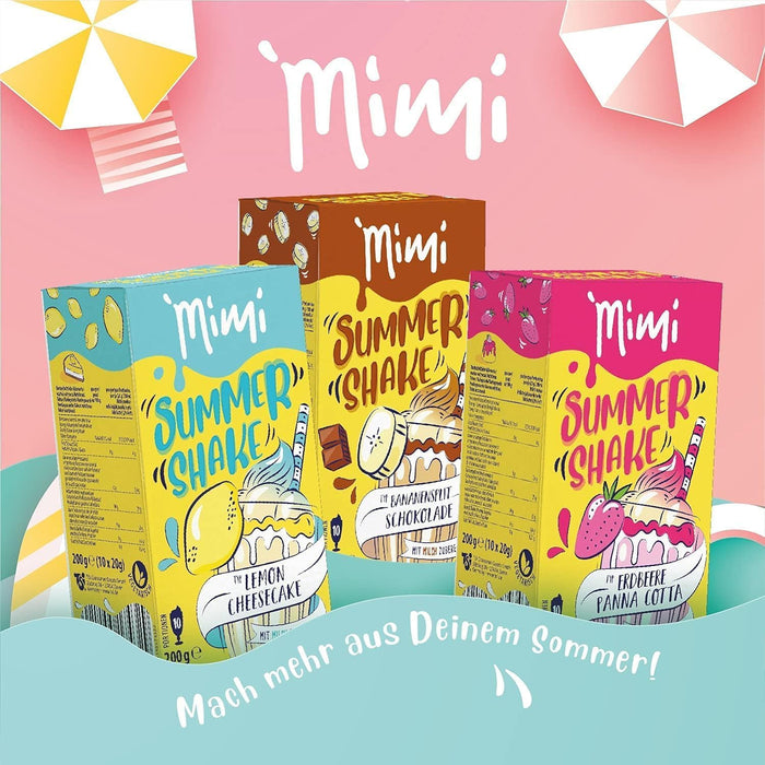 MIMI Sommer Shake Bananensplit Schokolade 200g á 10 Stick - Getränkepulver