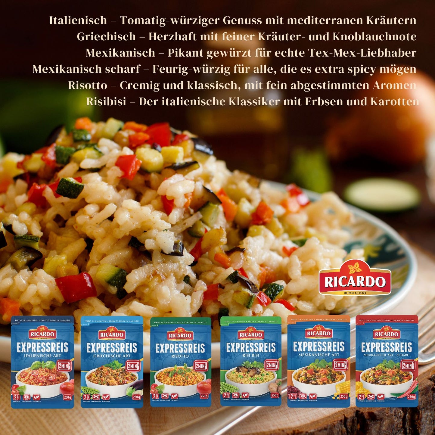 RICARDO Express Reis Risi Bisi 8 x 250g