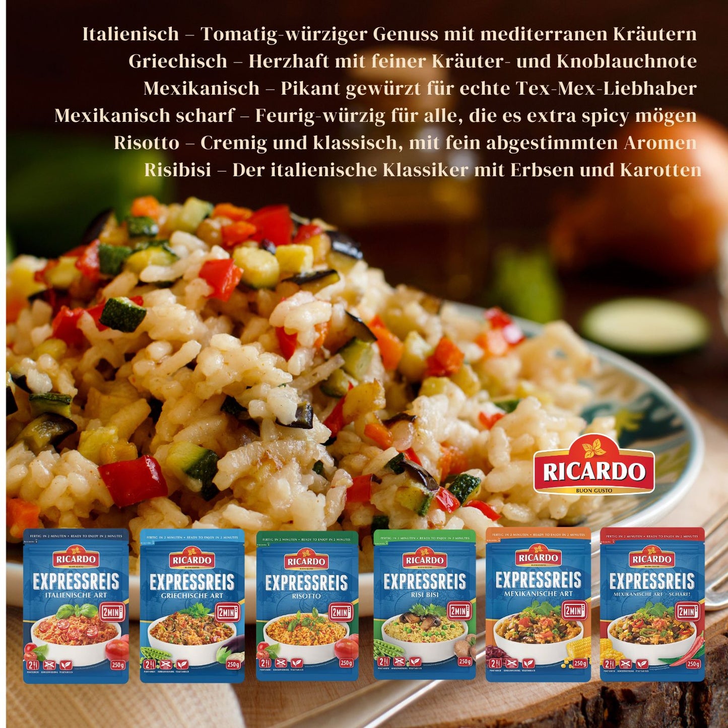 RICARDO Express Reis Italienisch 8 x 250g