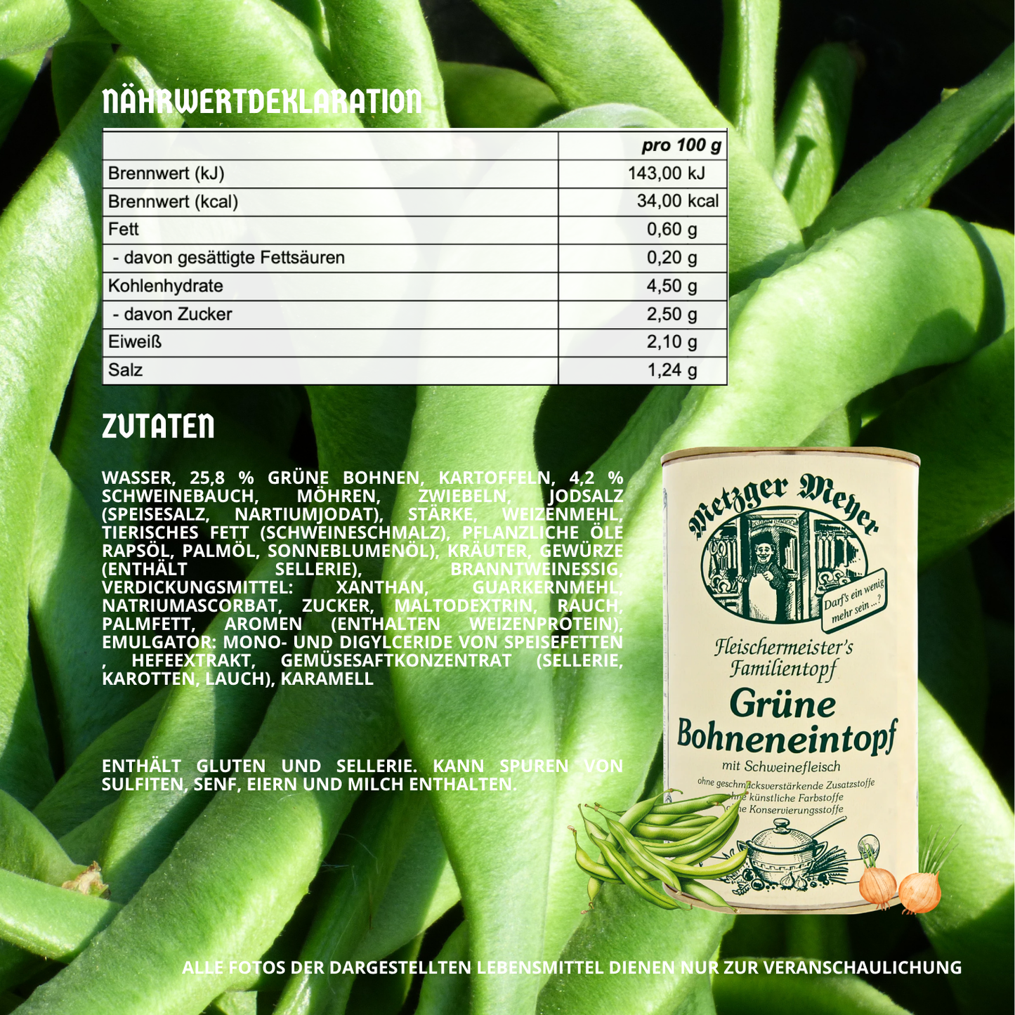 Metzger Meyer Grüne Bohneneintopf 6 x 1,2L