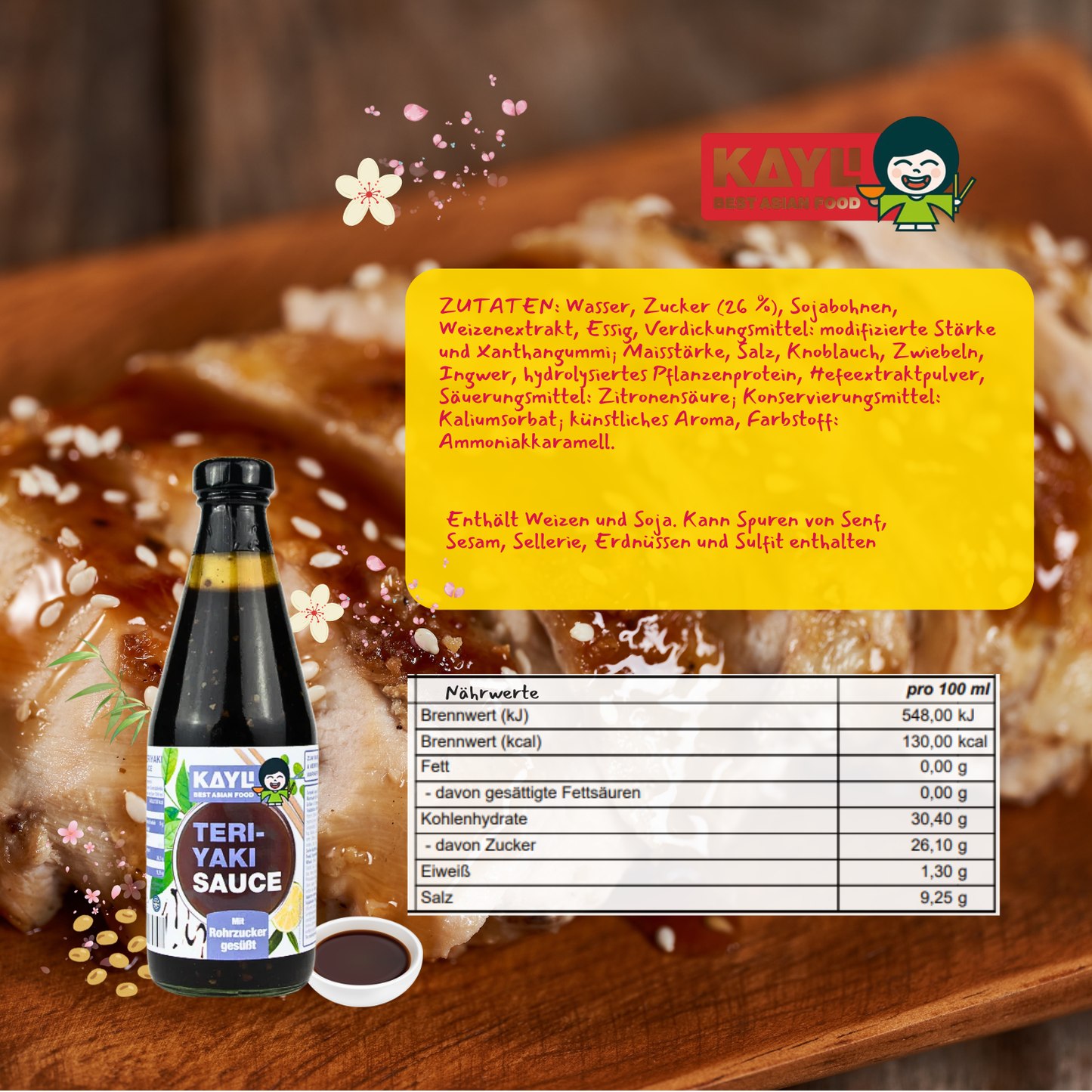 KAY LI Teriyaki Sauce 12 x 420ml