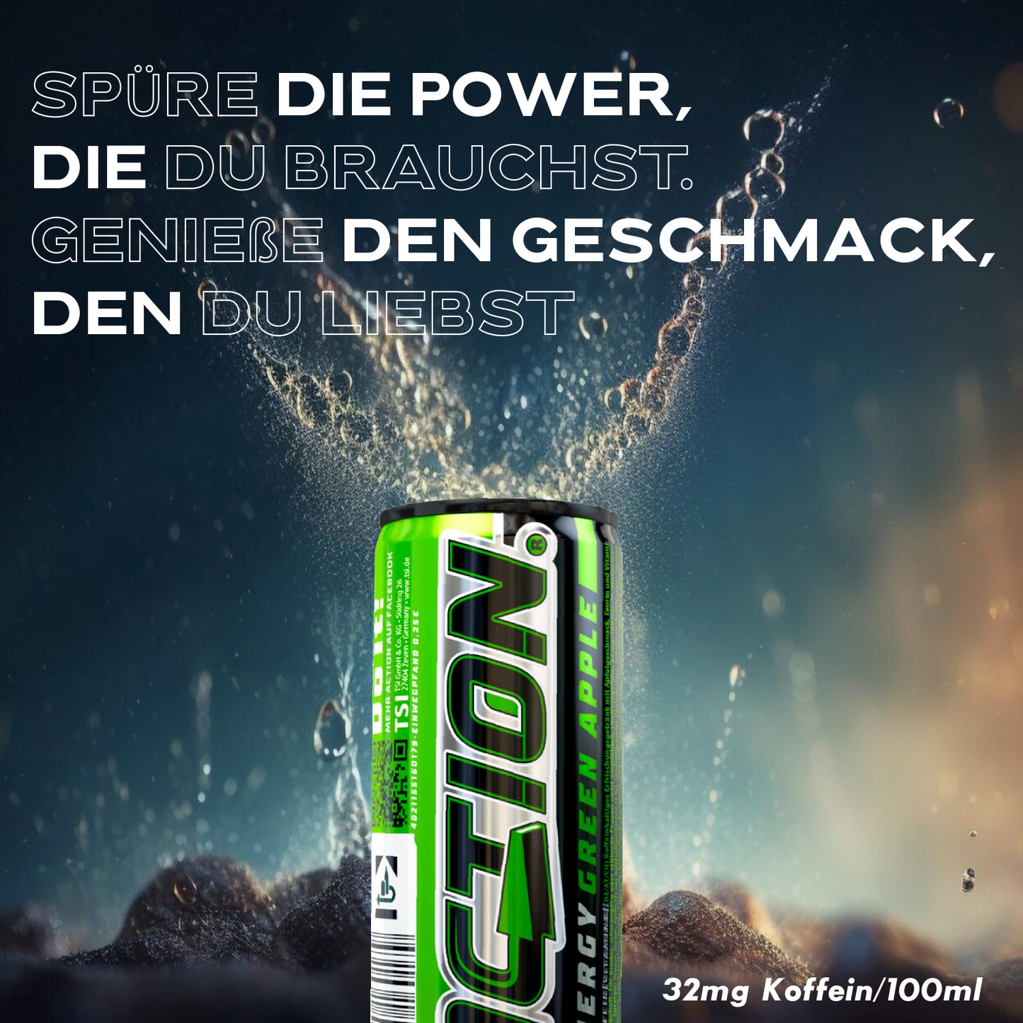 ACTION Green Apple - 24 x 250ml