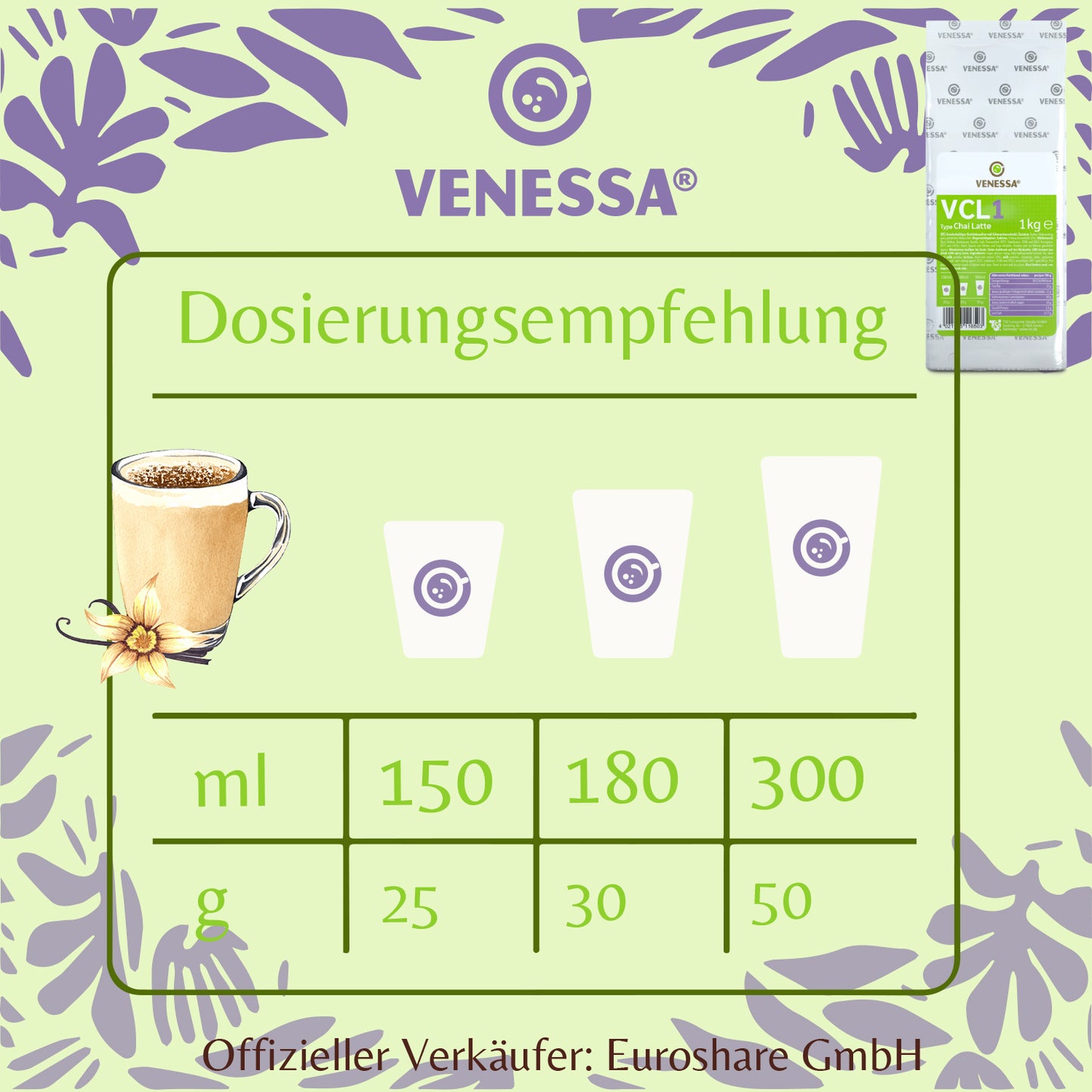 VENESSA VCL1 Chai Latte (1 x 10kg)