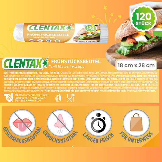 CLENTAX Frühstücksbeutel 120 Stk