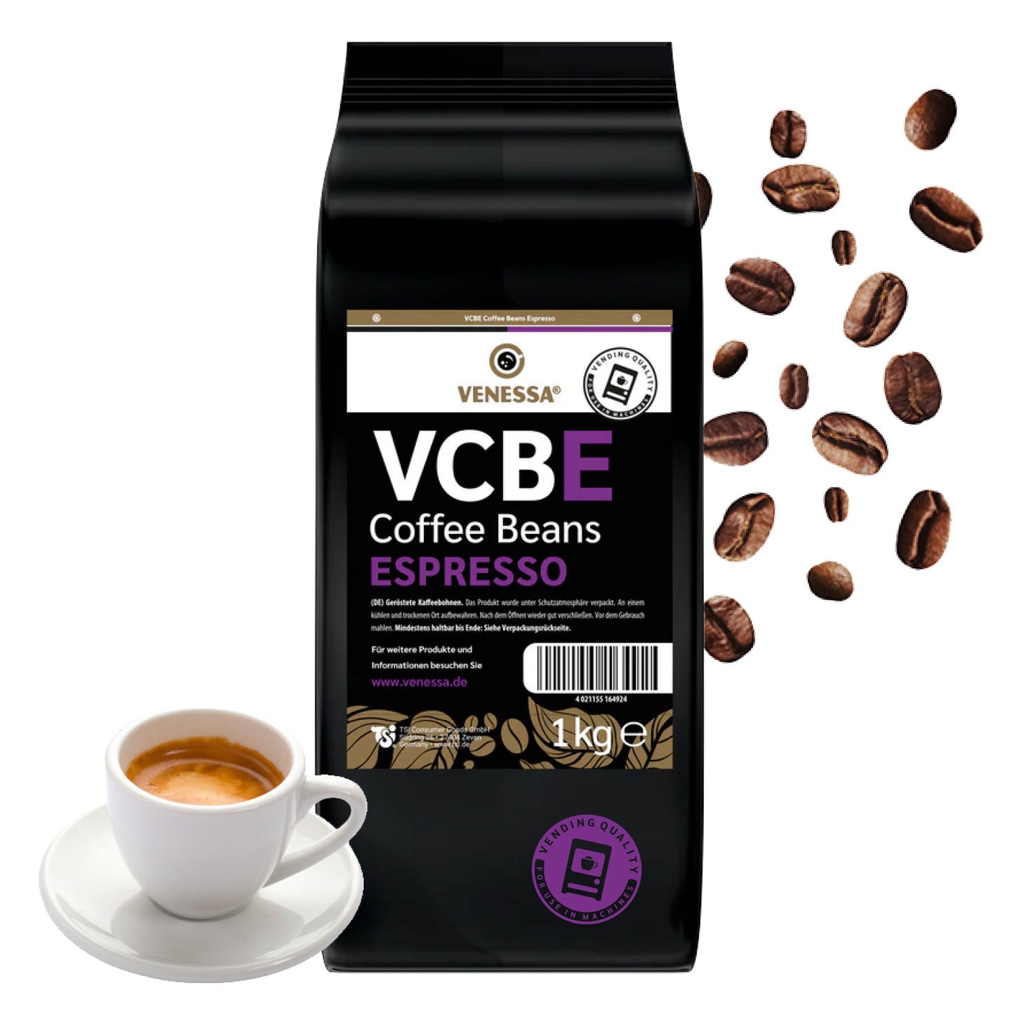 VENESSA VCBE Espressobohnen ( 8 x 1kg)