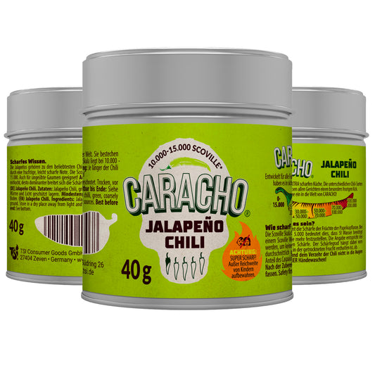 Caracho Jalapeño Chiliflocken grün 40g