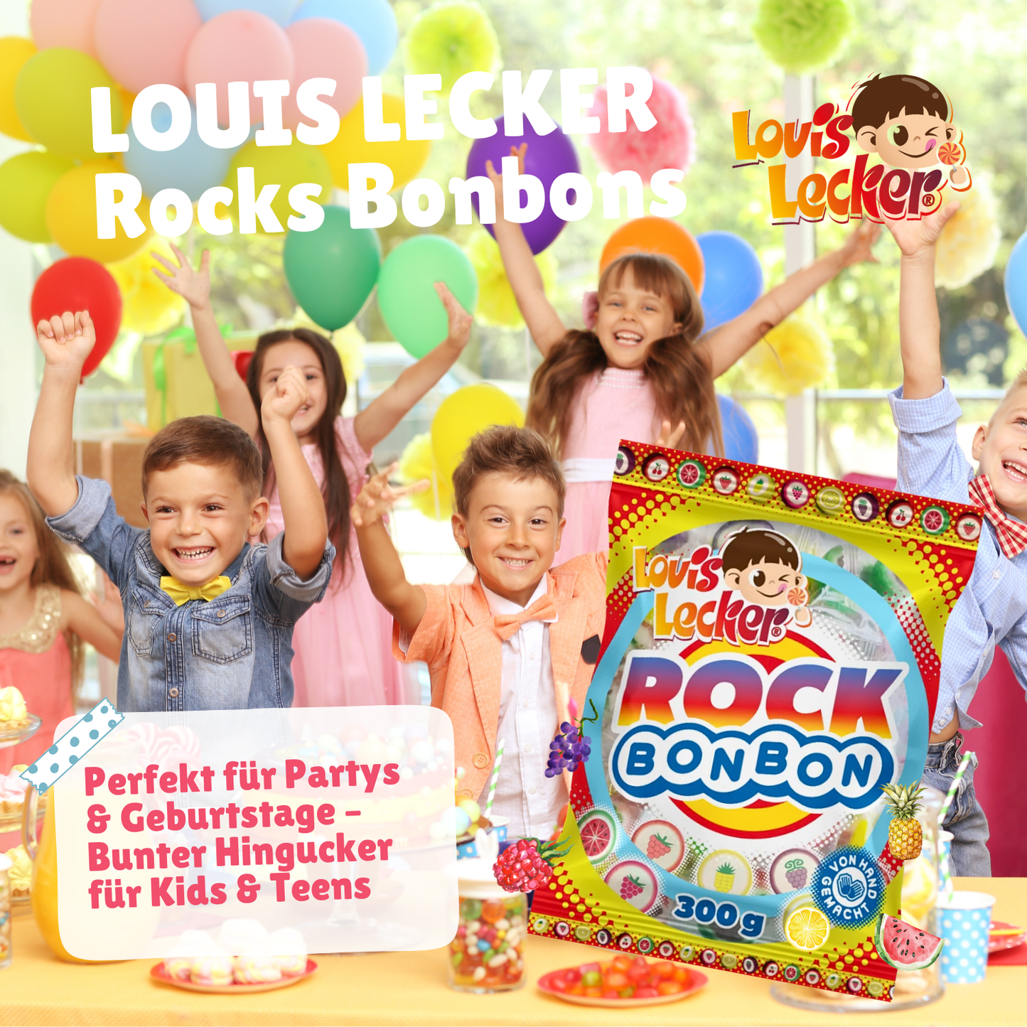 LOUIS LECKER Rocks Bonbons 20 x 300g