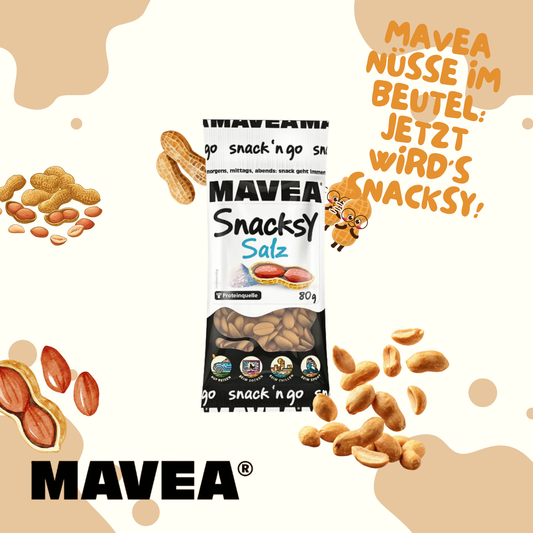 MAVEA Erdnüsse schonend geröstet und fein gesalzen 80g