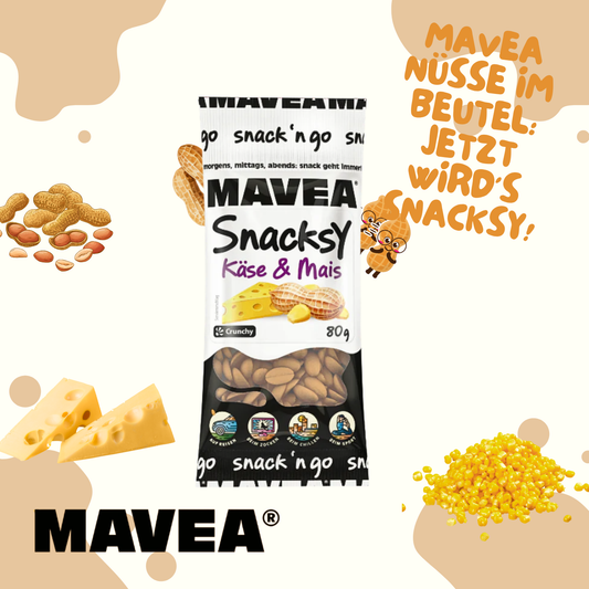 MAVEA Erdnüsse Mais Käse Mix 24 x 80g