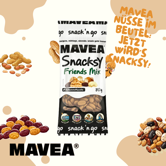 MAVEA Rosinen und Nüsse gemischt 24 x 80g