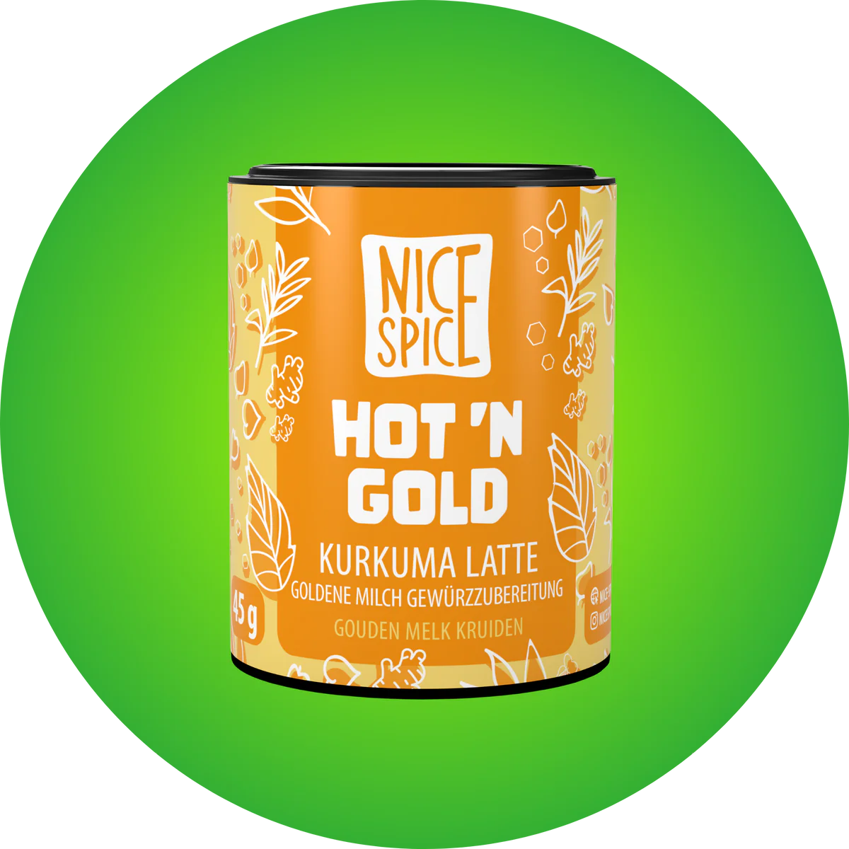 NICE SPICE Kurkuma Latte Goldene Milch 15 x 45g