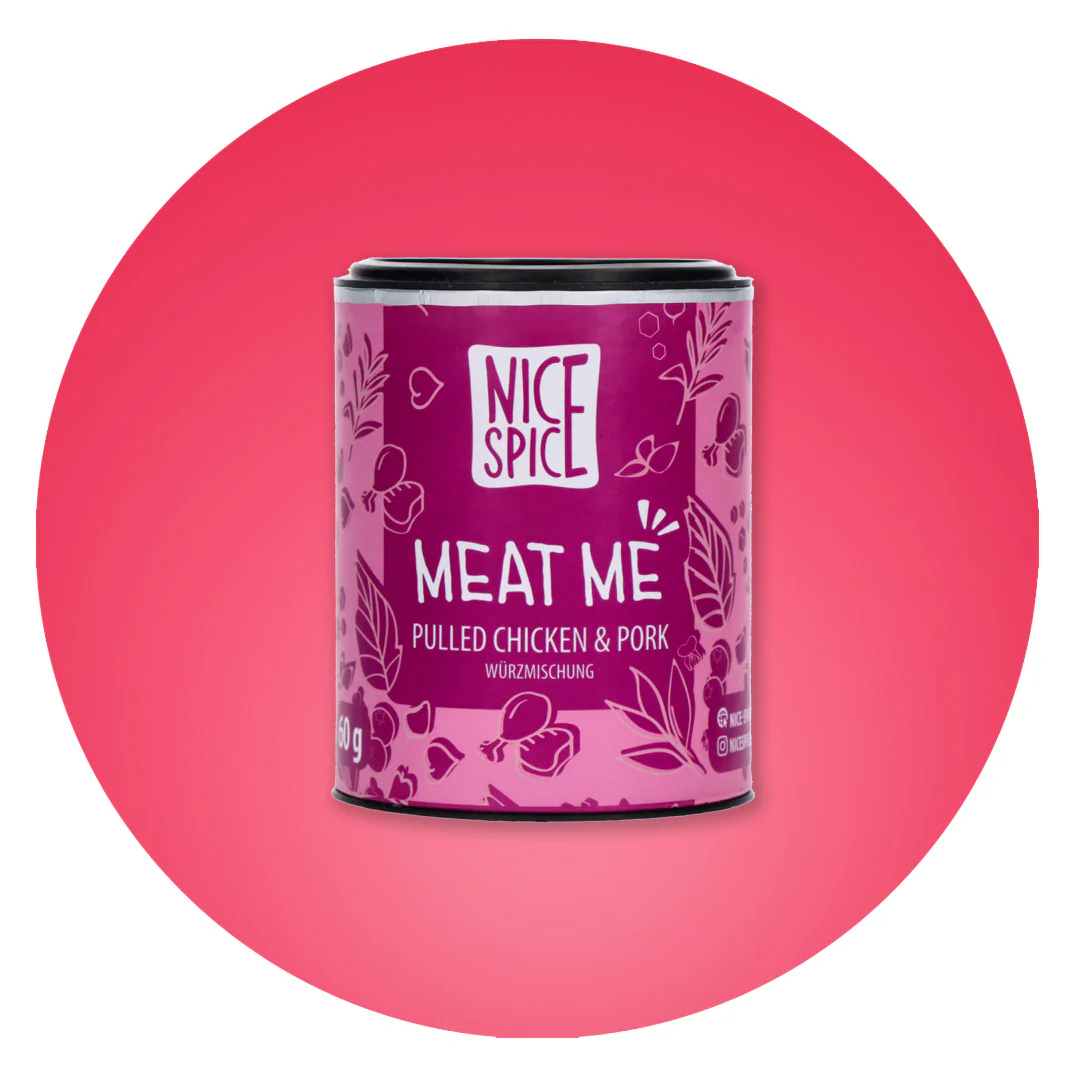 NICE SPICE Pulled Chicken & Pork 15 x 60g