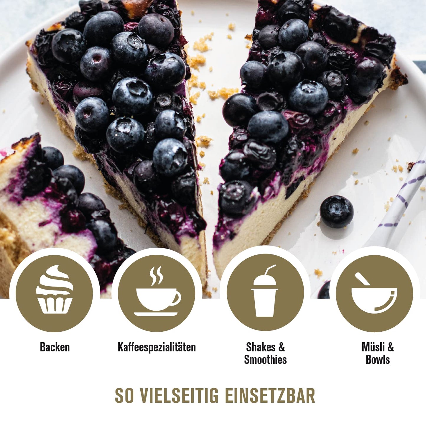 NUTRIFY Flavor Powder Blueberry Cheesecake 3 x 150 g Geschmackspulver