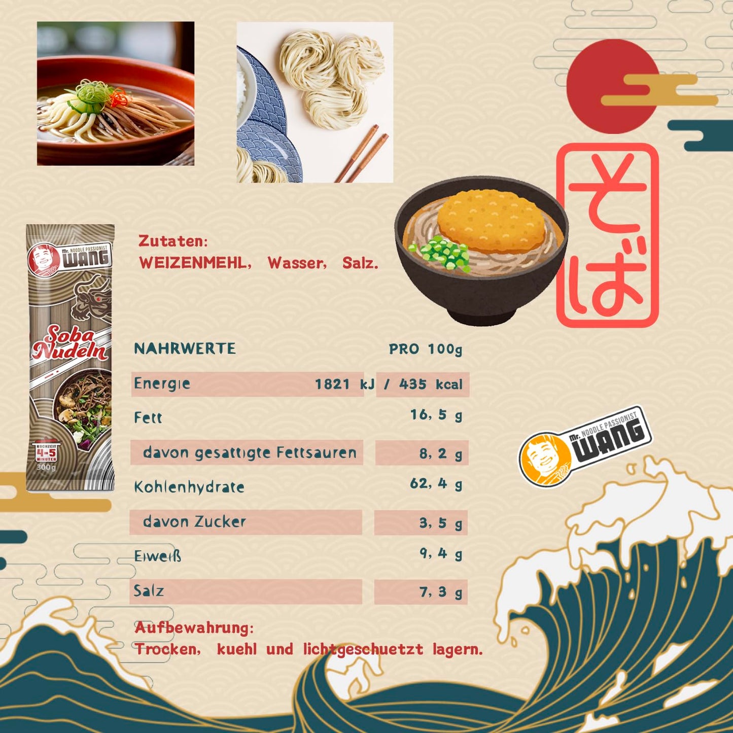 MR WANG Soba Nudeln 300g