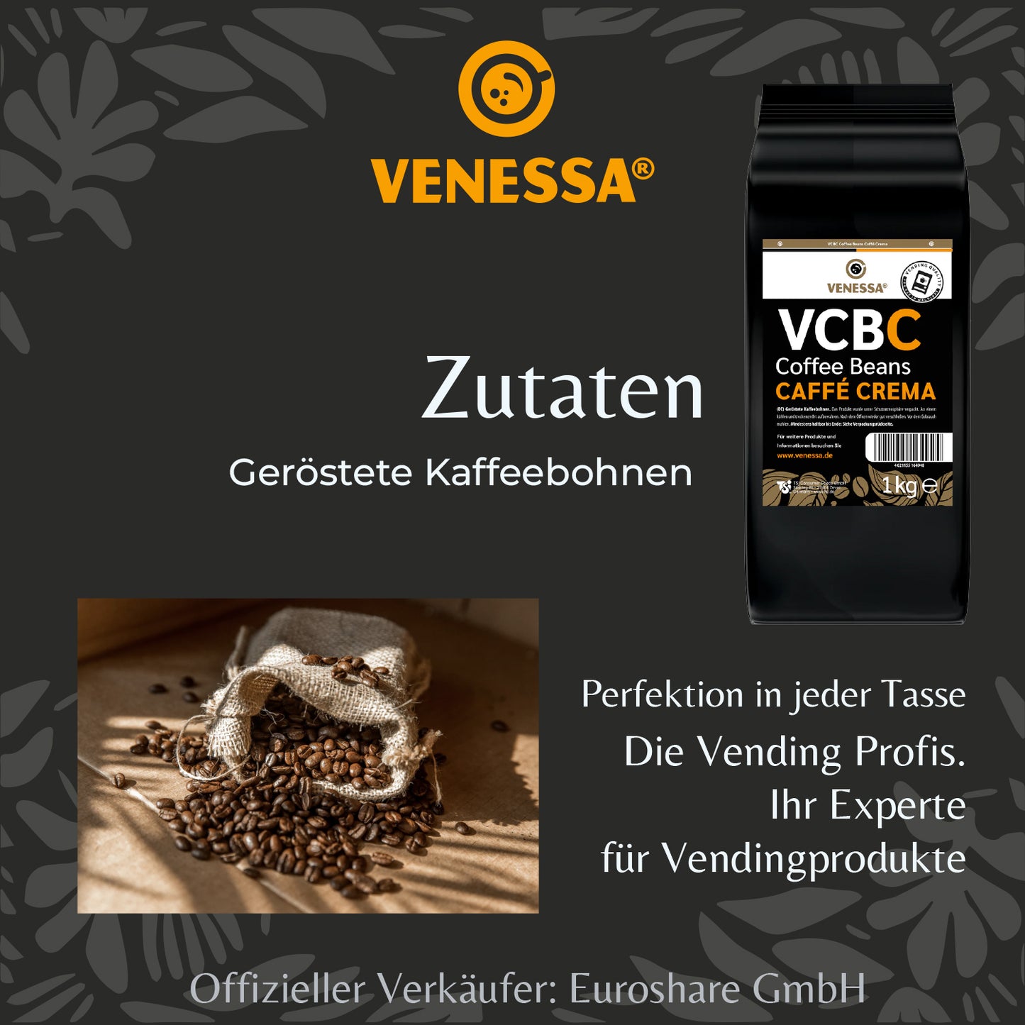 VENESSA Caffè Crema VCBC (8 x 1kg)