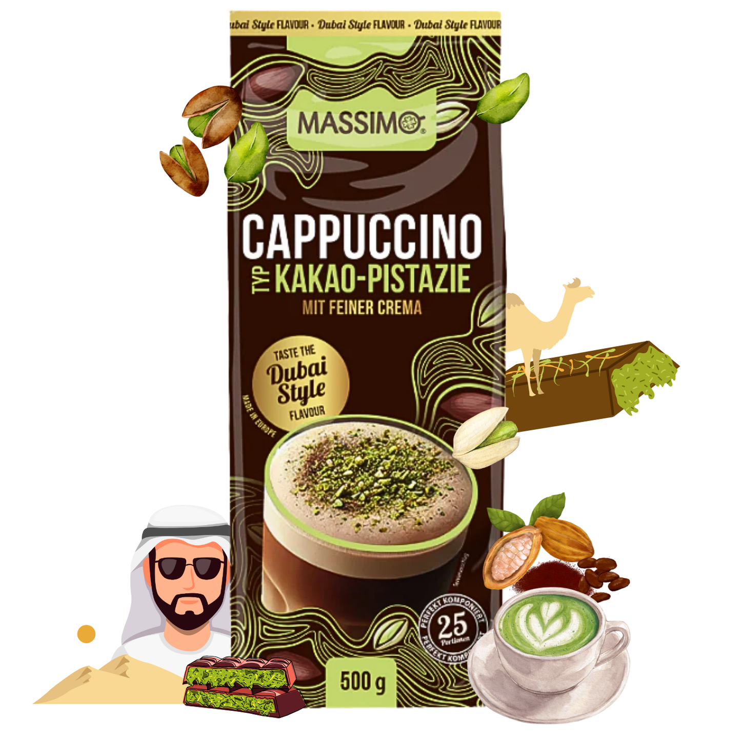 MASSIMO Cappuccino Dubai Style 10 x 500g