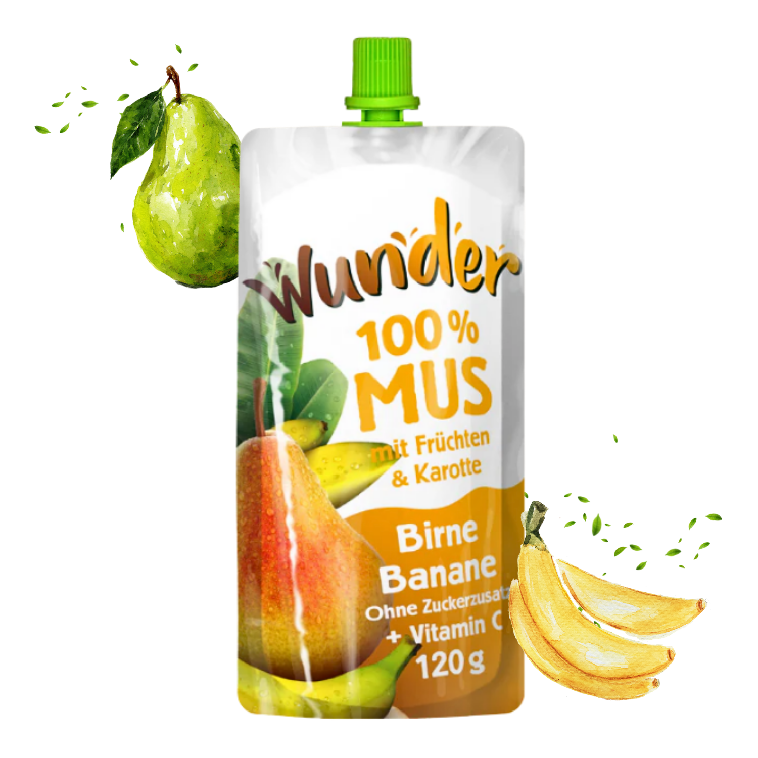 WUNDER Quetschie Mus 120g Birne-Banane