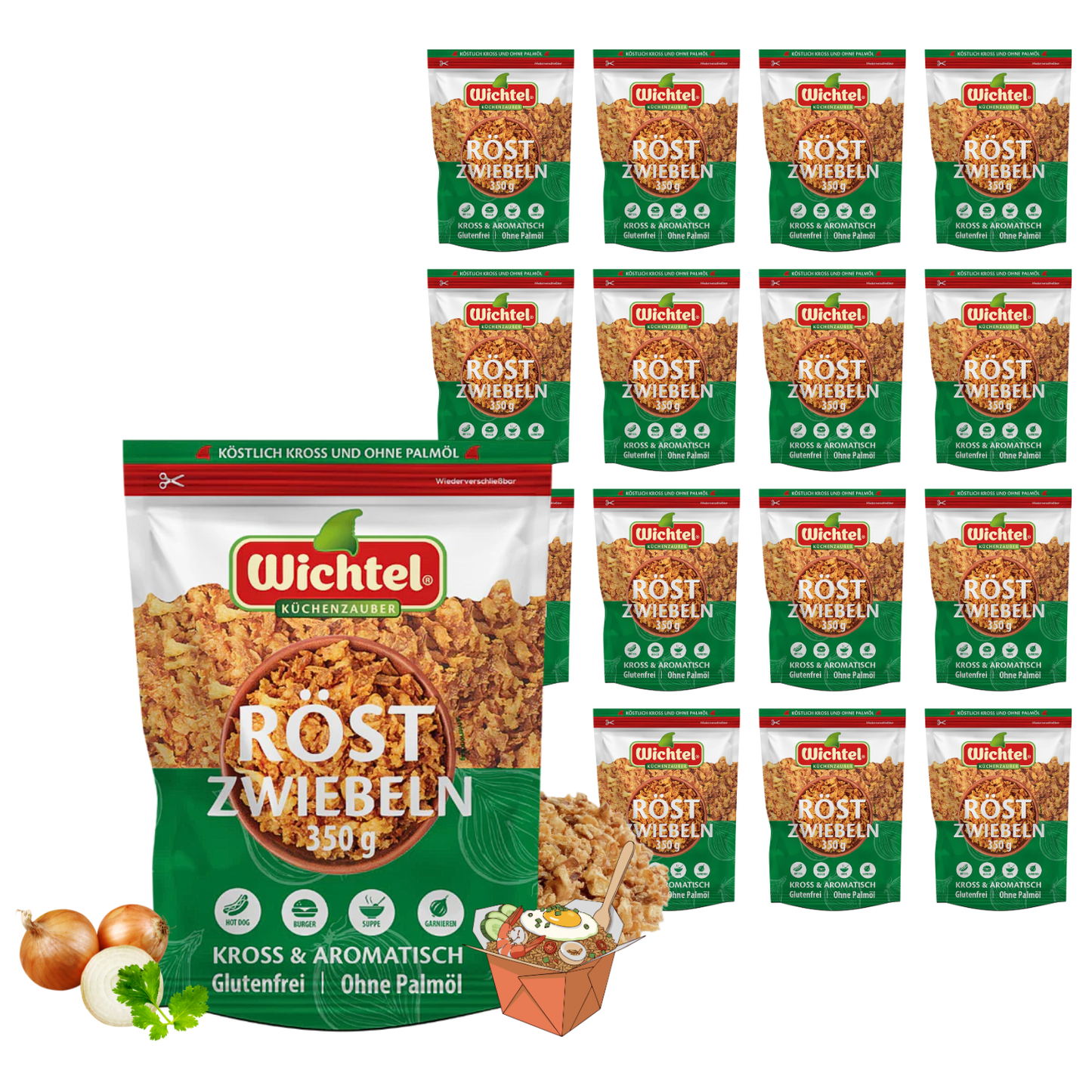 WICHTEL Röstzwiebeln 16 x 350g