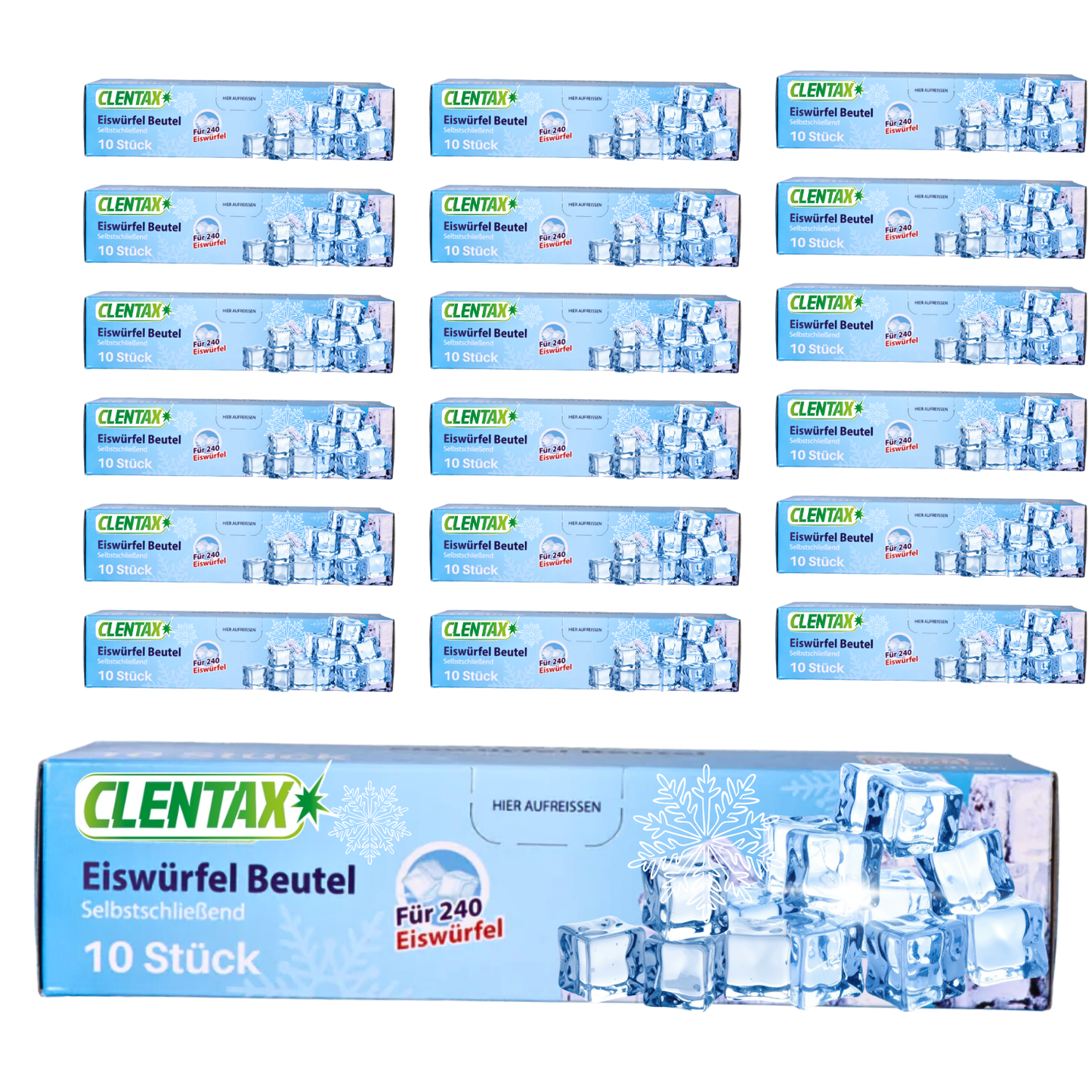 CLENTAX Eiswürfelbeutel 30 x 10 Stk