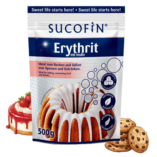 SUCOFIN Erythrit mit Inulin 5 x 500g