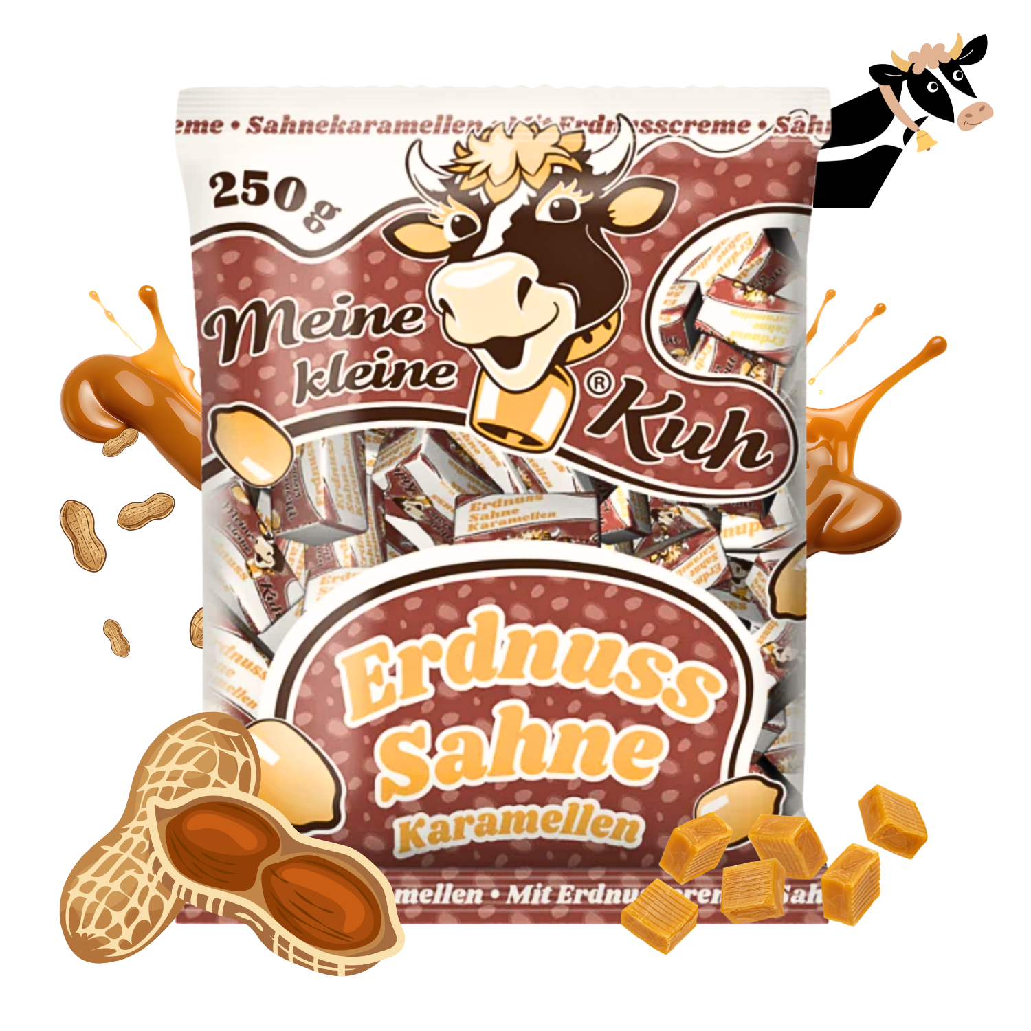 MEINE KLEINE KUH Erdnuss Sahnekaramellen 20 x 250g Sahne Bonbon