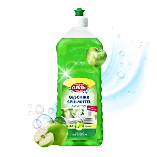 CLENTIN Geschirrspülmittel Apfel 500ml Konzentrat