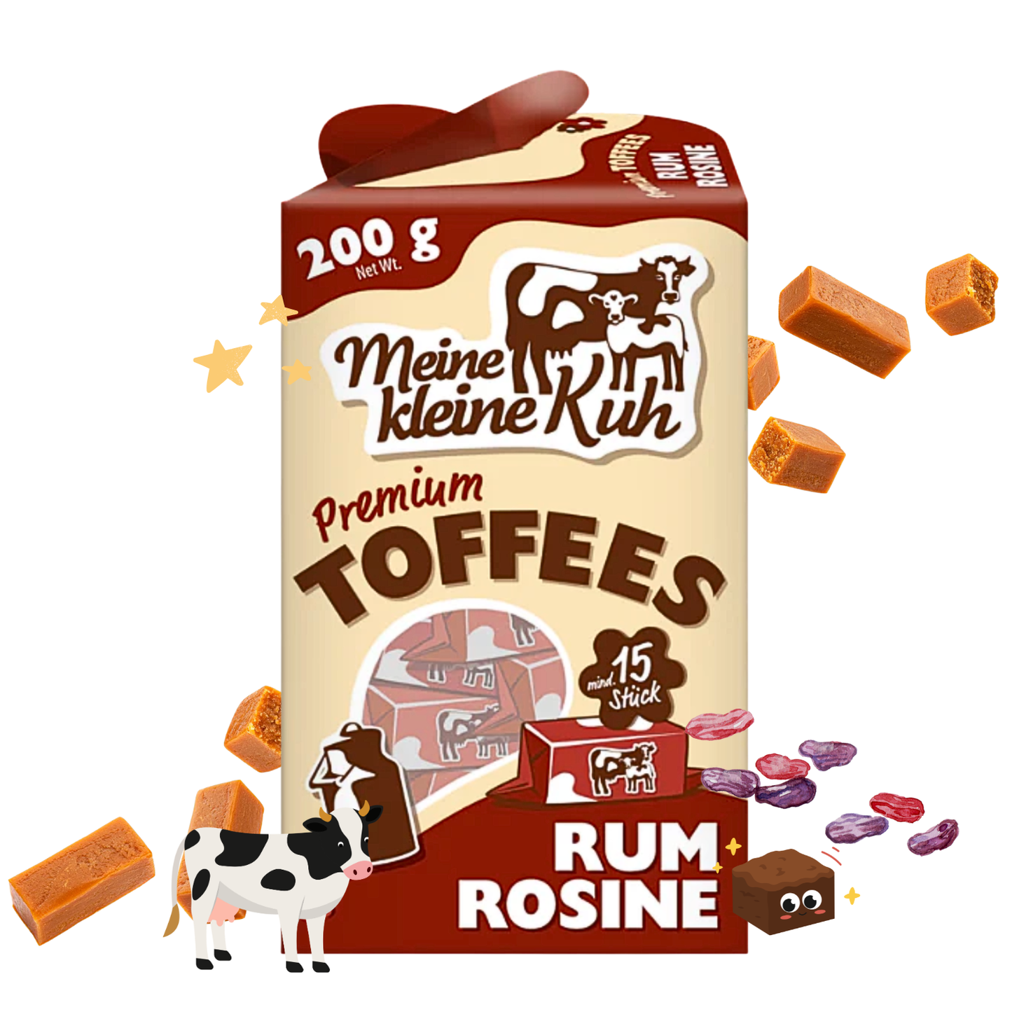 MEINE KLEINE KUH Premium Fudges Rum Rosine 20 x 200g