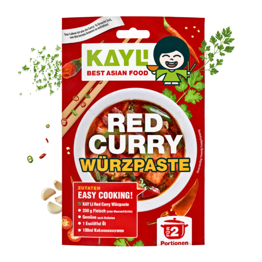 KAY LI Rote Curry Paste 15 x 50g