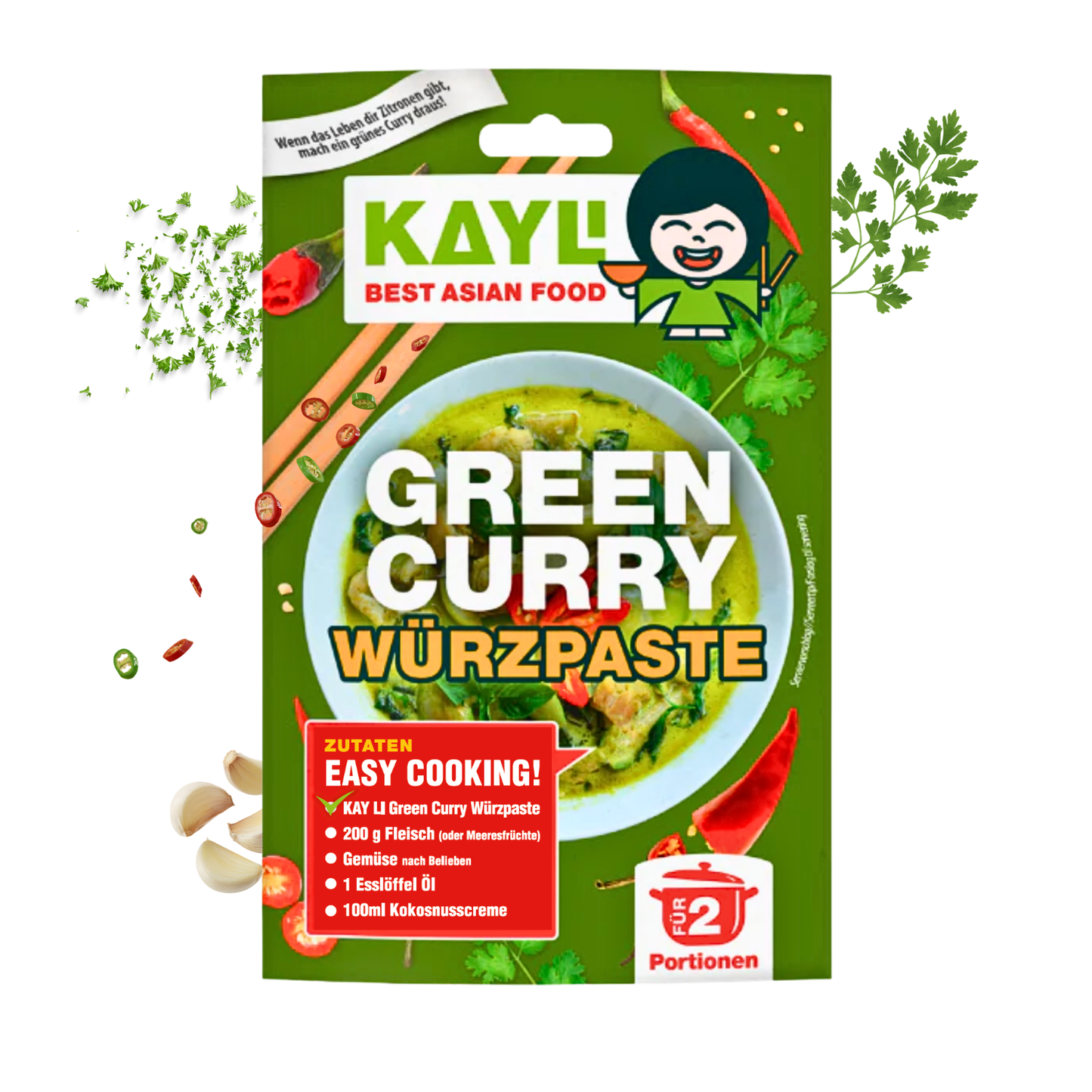 KAY LI Grüne Curry Paste 15 x 50g
