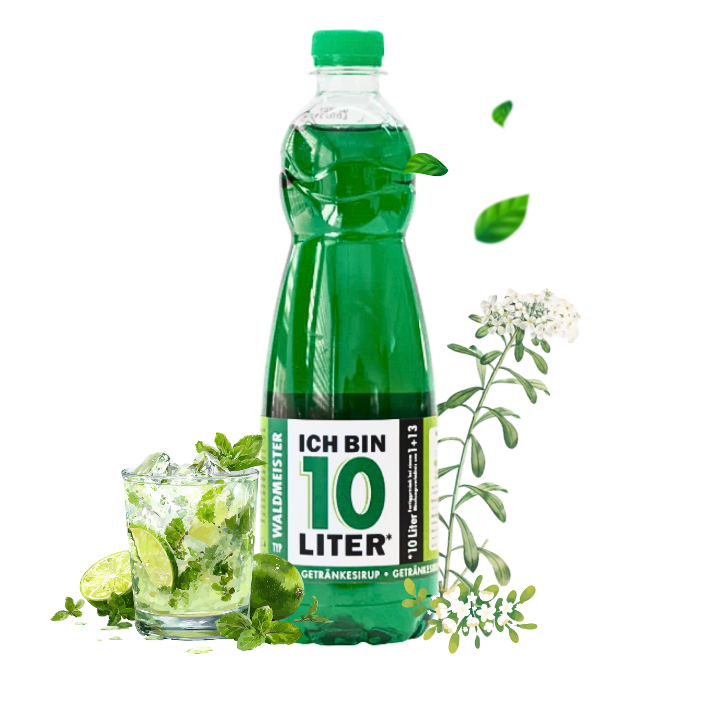 ICH BIN 10 LITER Waldmeister Sirup 1 x 0,7l