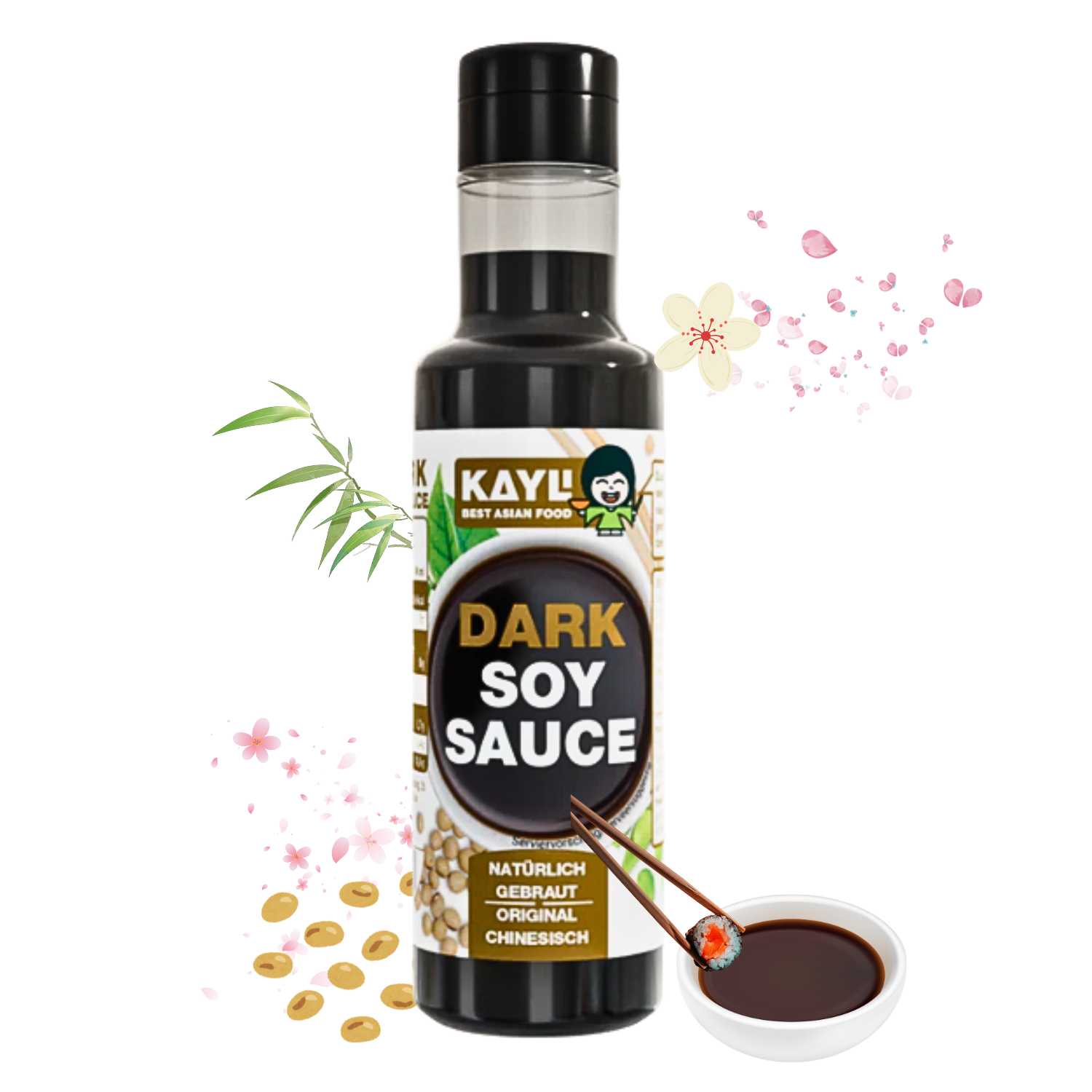 KAY LI Sojasauce dunkel 12 x 150ml