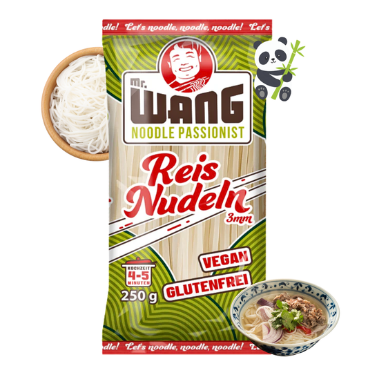 MR Wang Reisnudeln 250g Vegan, glutenfrei