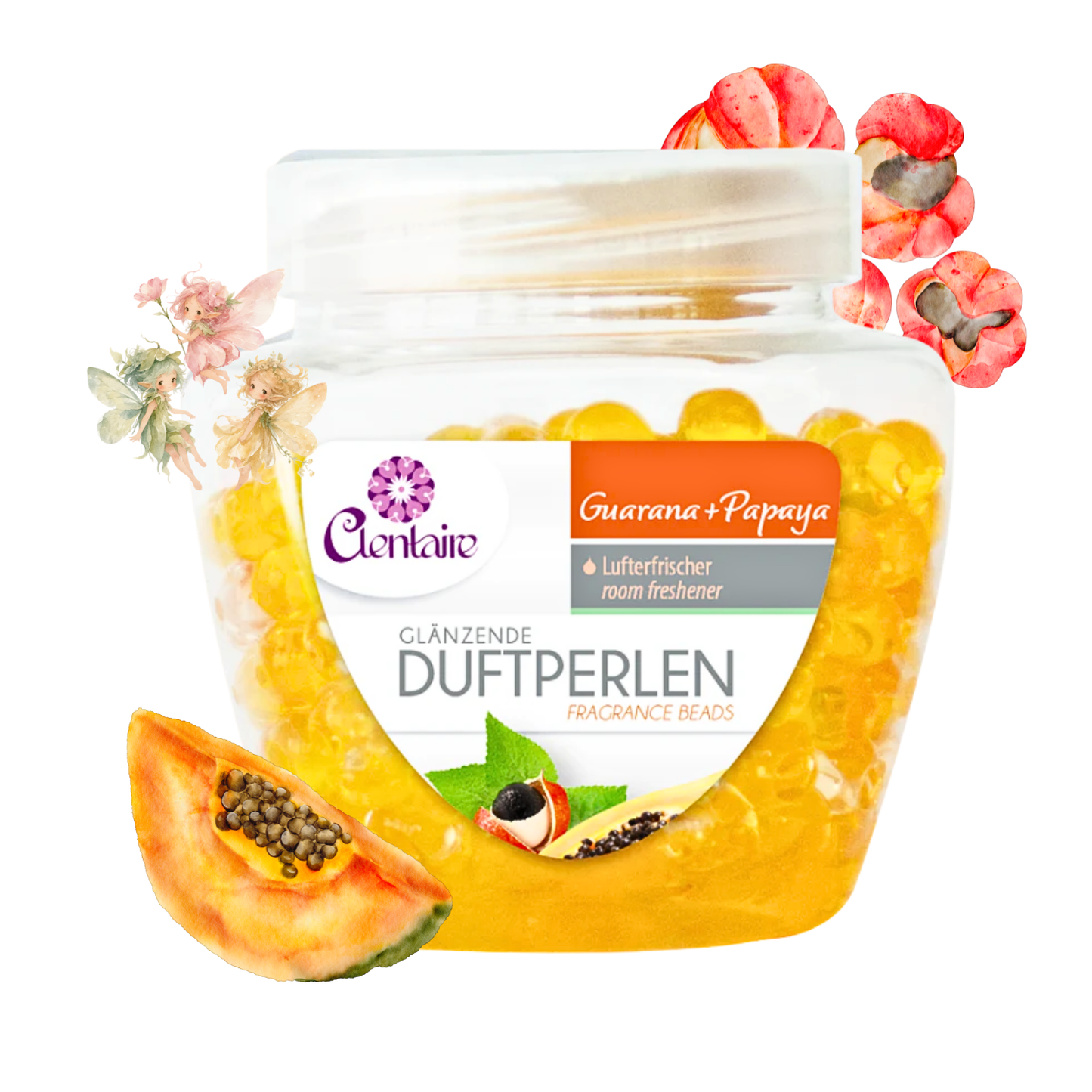 CLENTAIRE Duftperlen Guarana + Papaya 12 x 200g