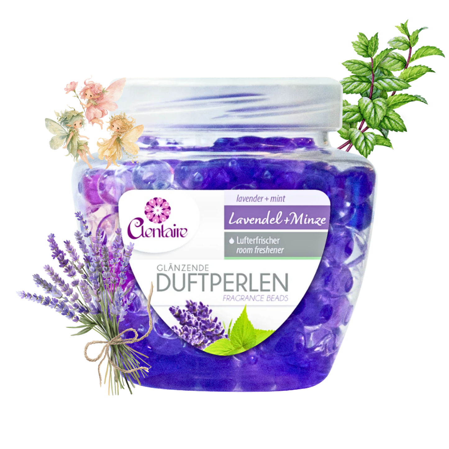 CLENTAIRE Duftperlen Lavendel + Minze 12 x 200g