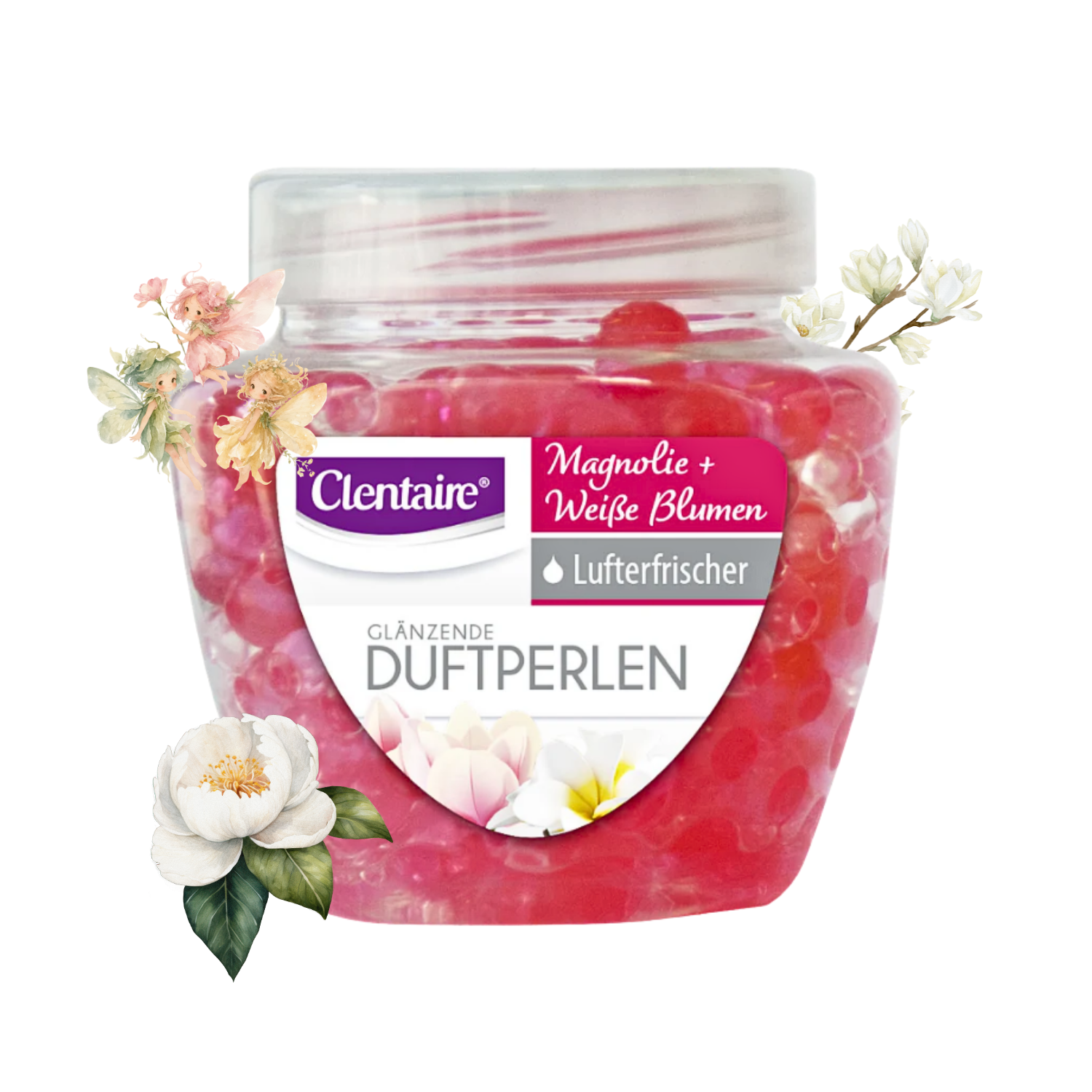 CLENTAIRE Duftperlen Magnolie + Weiße Blumen 12 x 200g