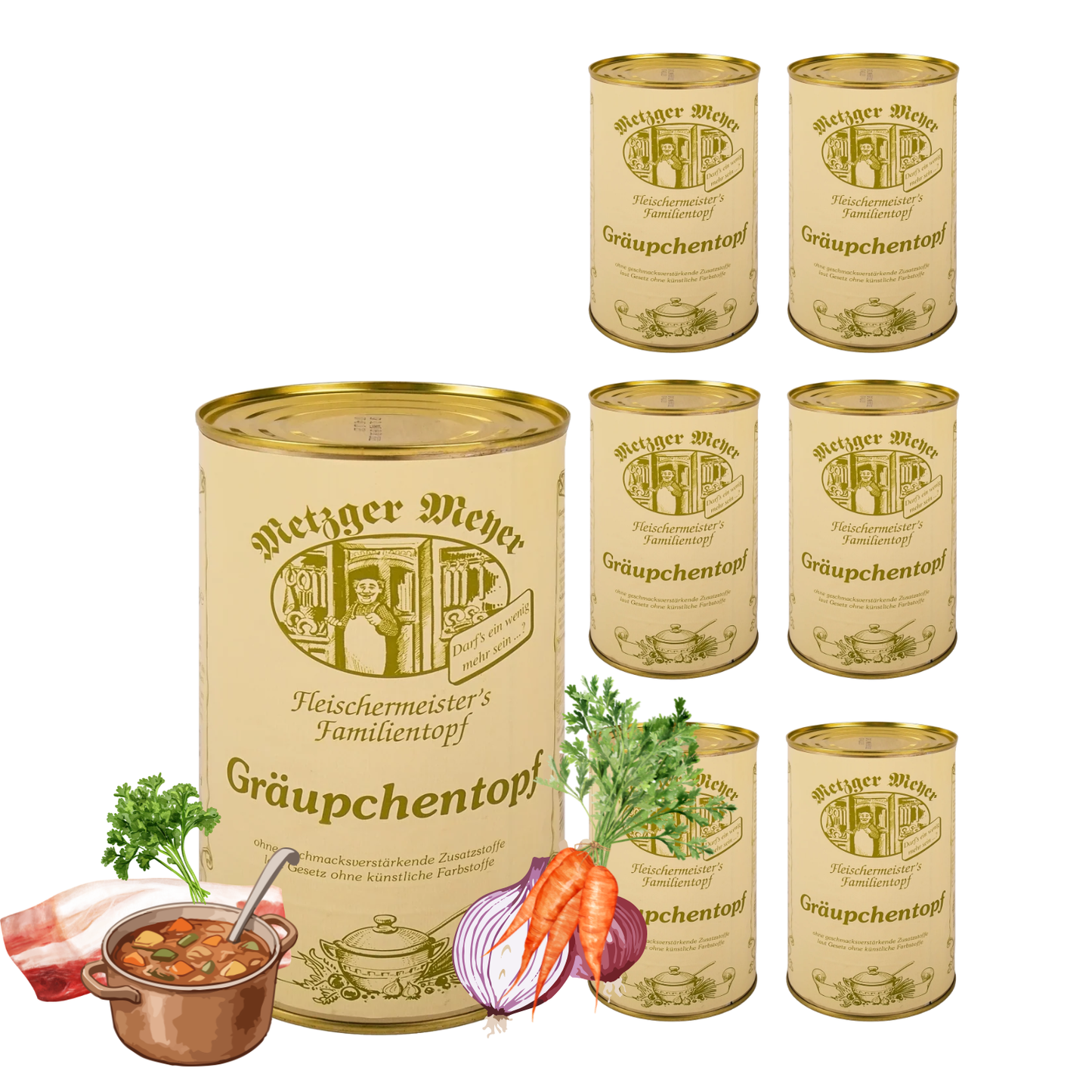 Metzger Meyer Gräupchentopf 6 x 1200ml