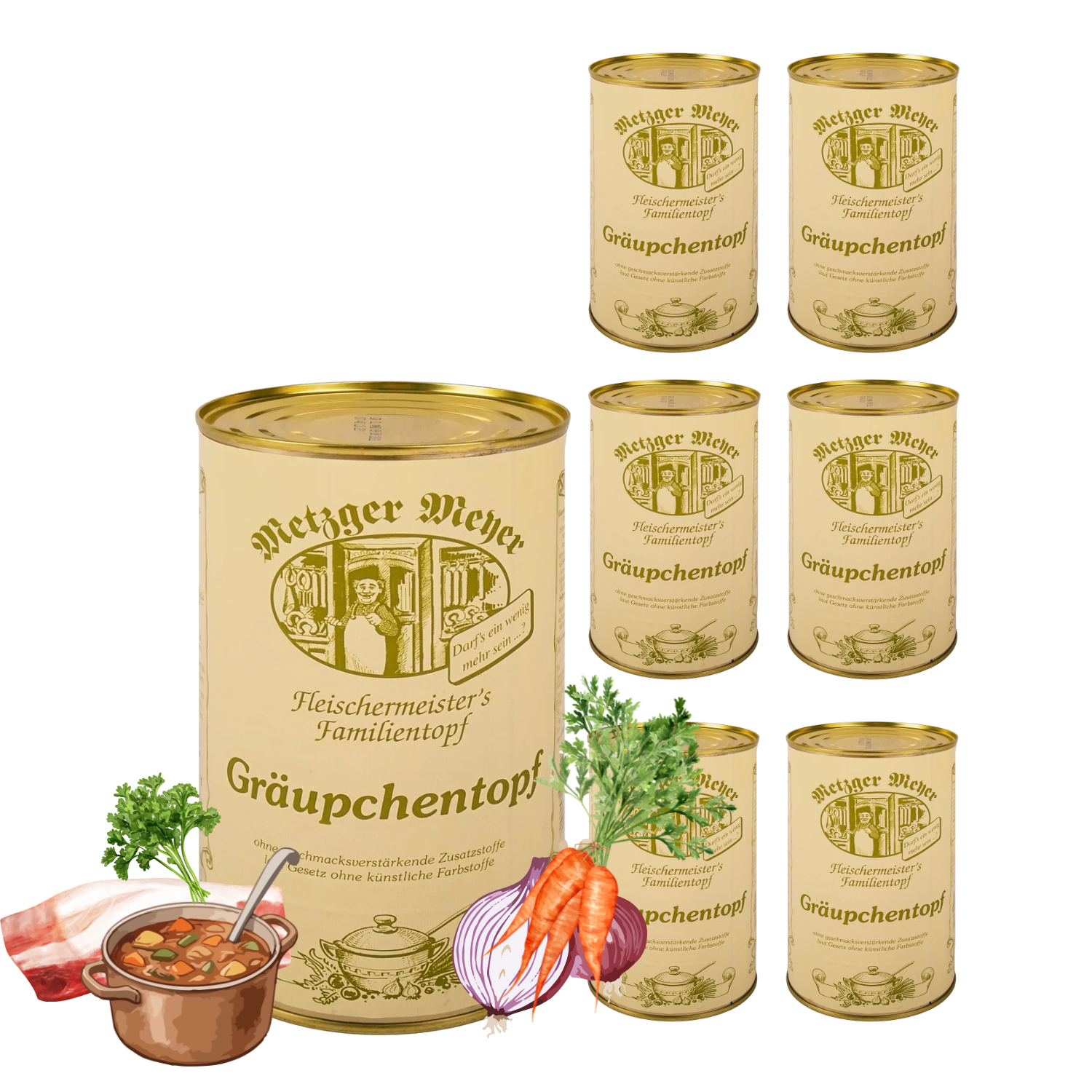 Metzger Meyer Gräupchentopf 6 x 1200ml
