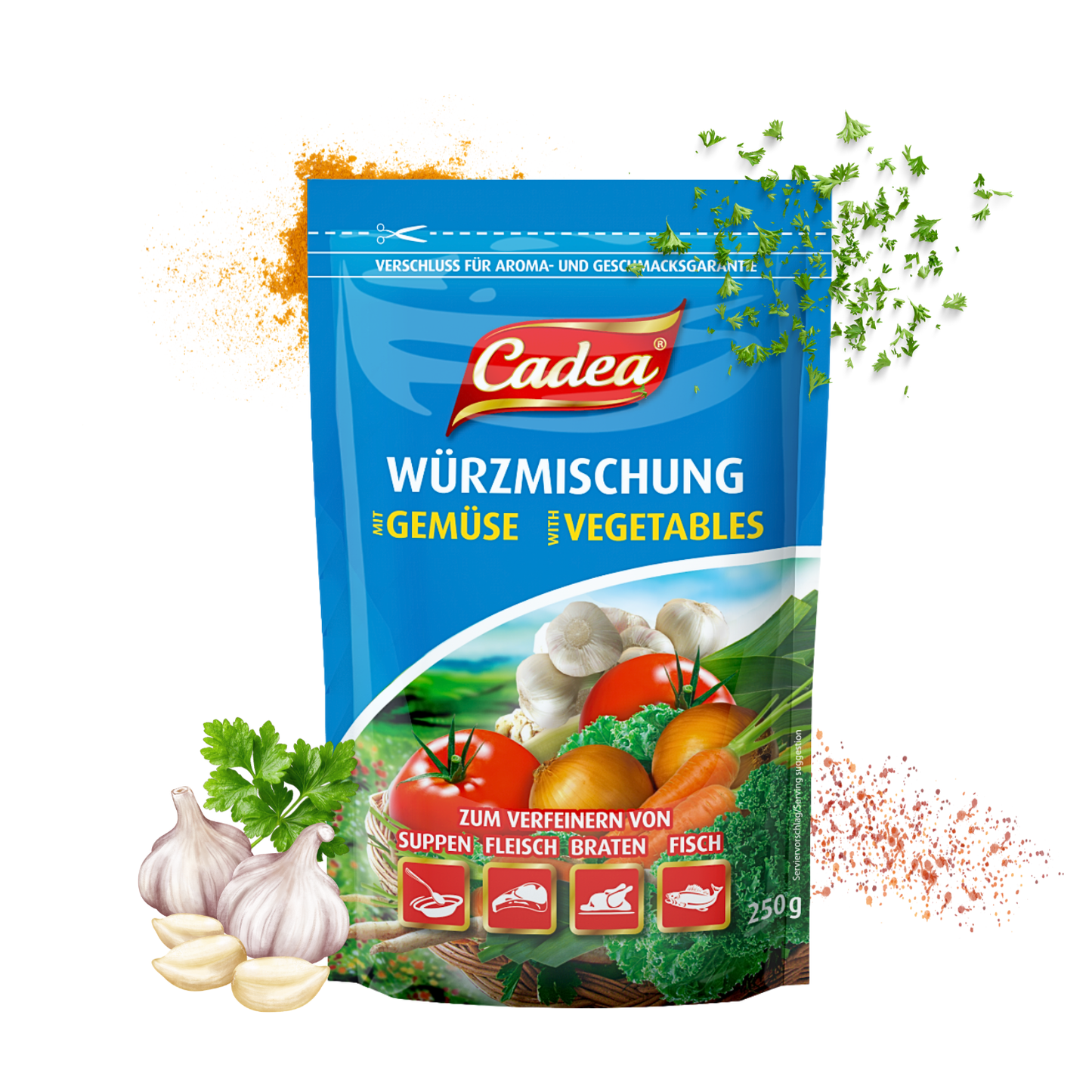 CADEA Würzmischung mit Gemüse 5 x 250g