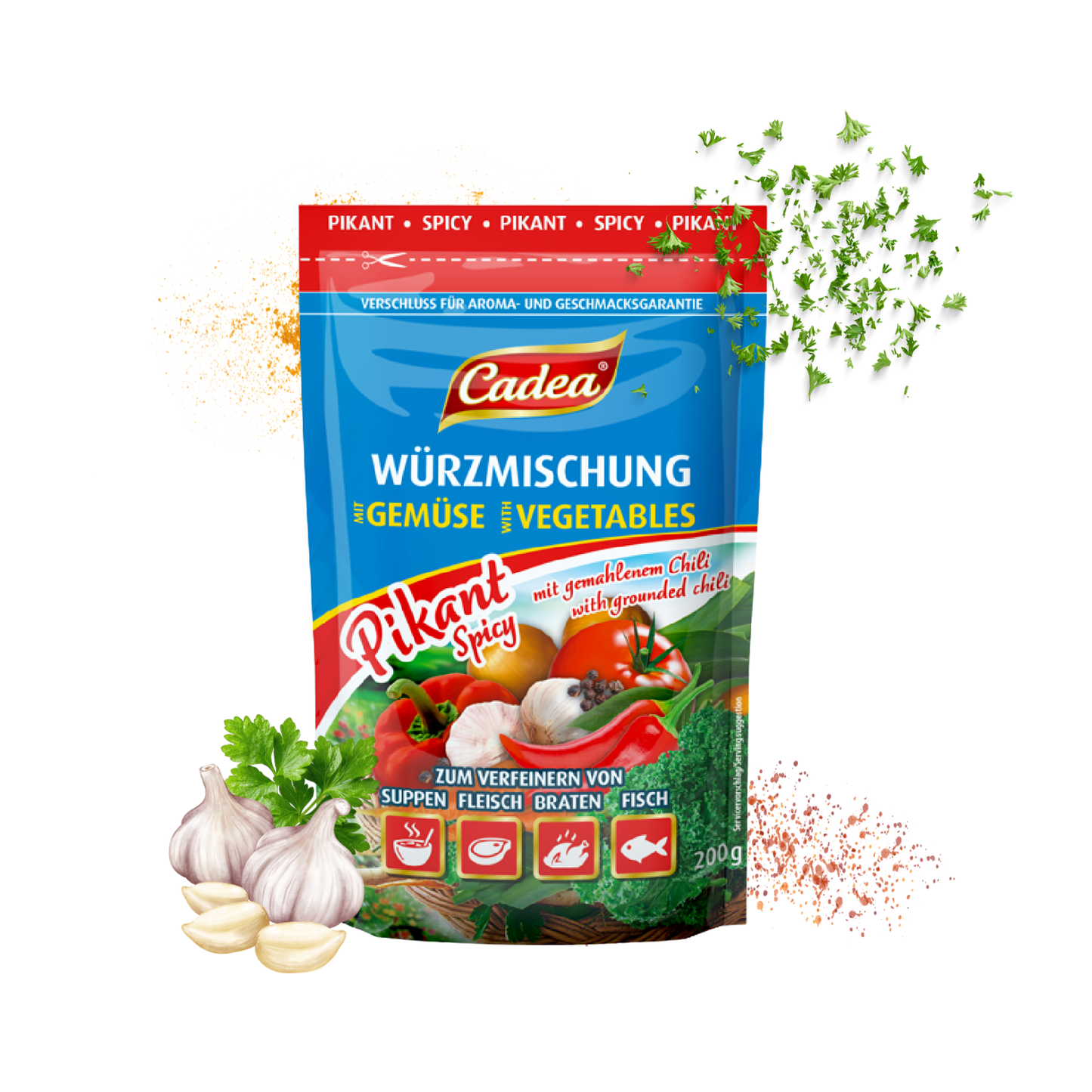 CADEA Würzmischung mit Gemüse Pikant 20 x 200g