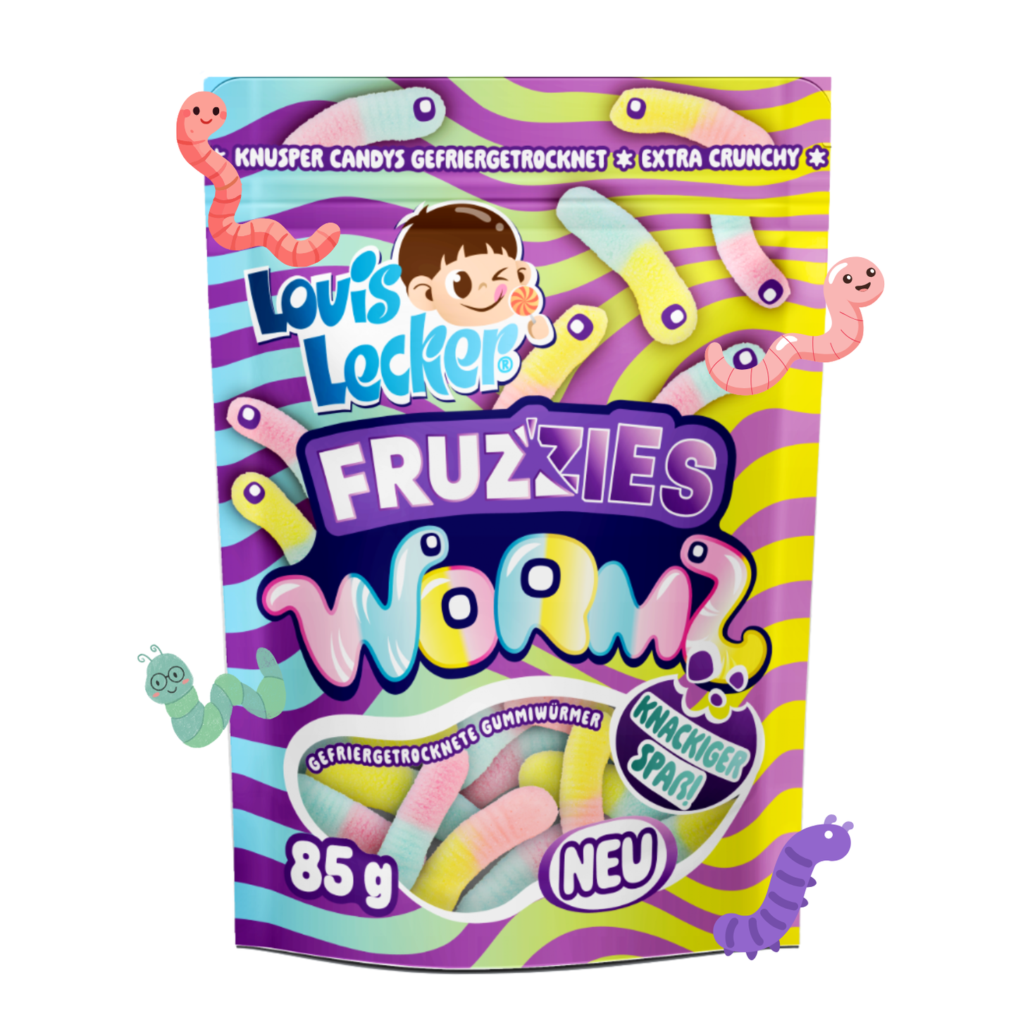 LOUIS LECKER Gefriergetrocknete Würmer 85g